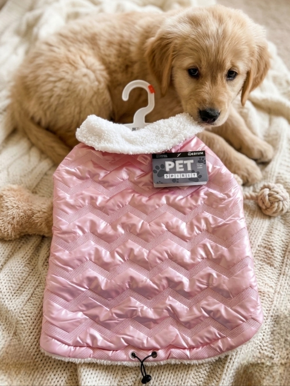 Quilted Sherpa Dog Vest